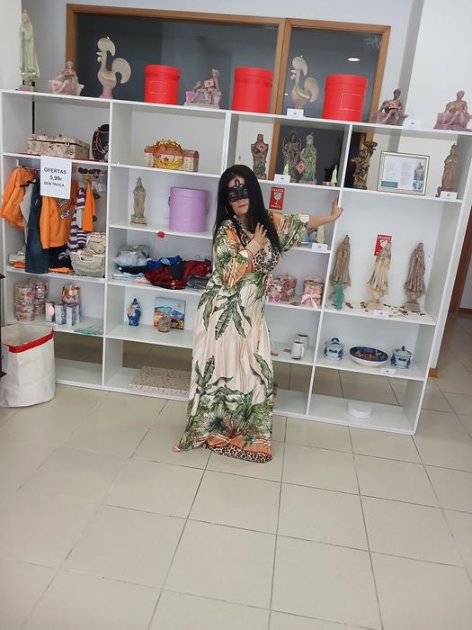 Vestidos de malha fria compridos