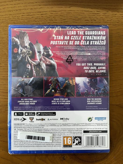 Guardians of the Galaxy PS5 - nowa w folii