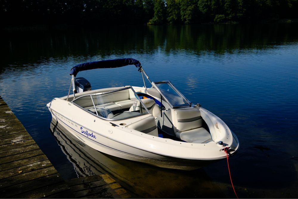 Łódka Łódz Motorówka Bayliner Capri 1600 LS 1998 | Yamaha 90 KM Autolube | Przyczepa Jedyna taka w Polsce Stan kolekcjonerski