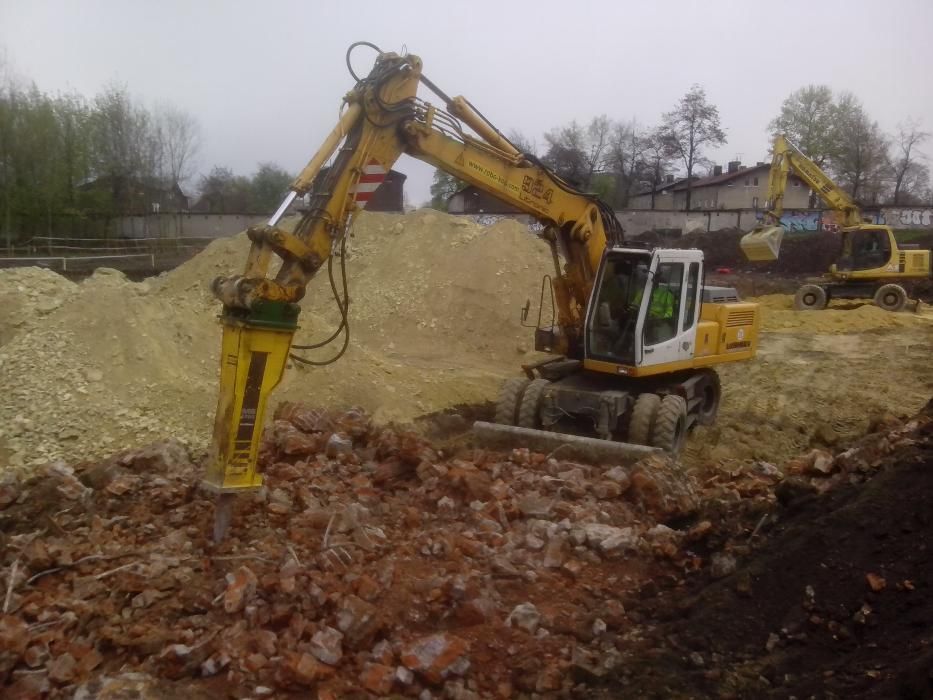 koparka z młotem Śląskie  Katowice Będzin  Sosnowiec Dąbrowa Górnicza