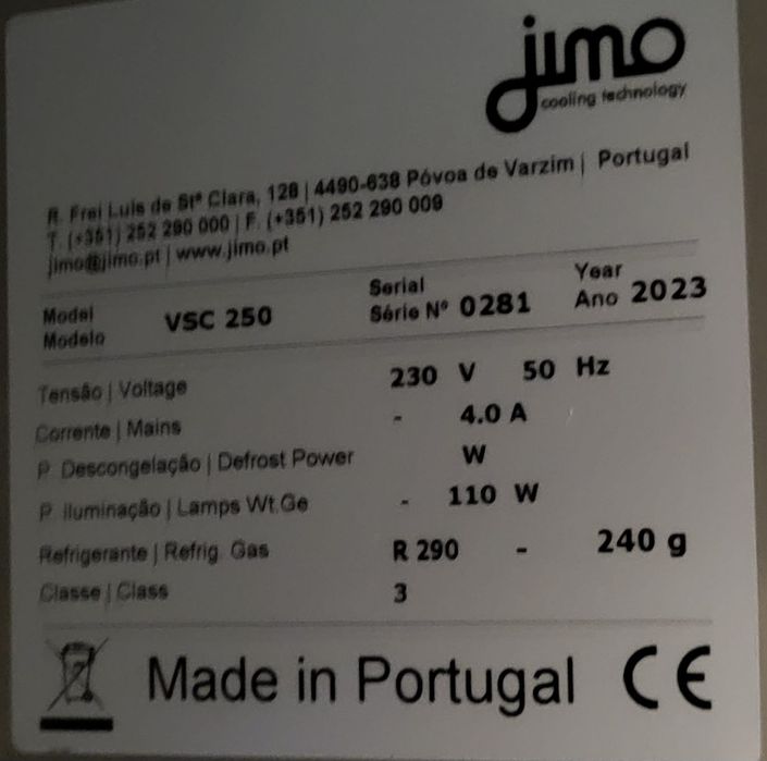 Montra frigorífica para Café/restaurante