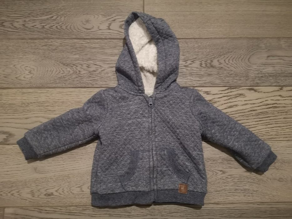 Bluza z kapturem z futerkiem