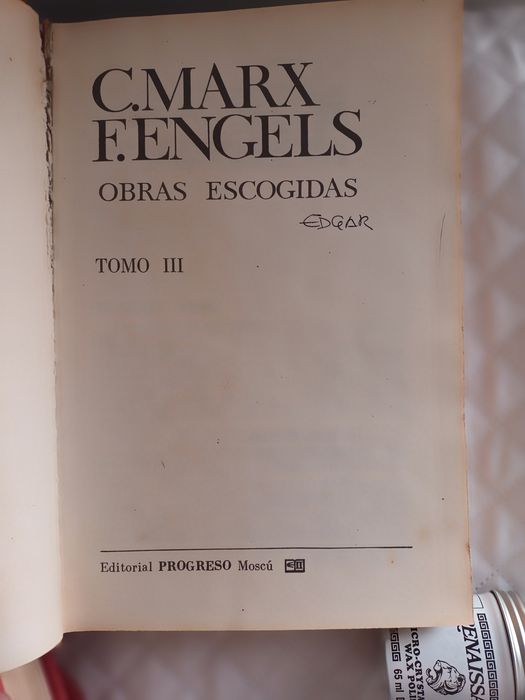 "Obras Escogidas" Karl Marx e F. Engels-  3 volumes