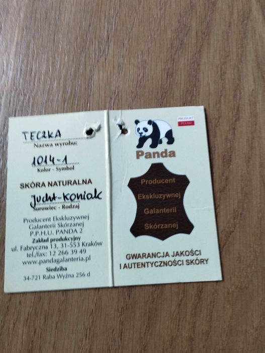 Teczka Orso Nero ze skóry juchtowej