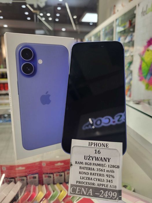 Iphone 16 128GB Bat 92% Telakces Felicity *Raty 0%