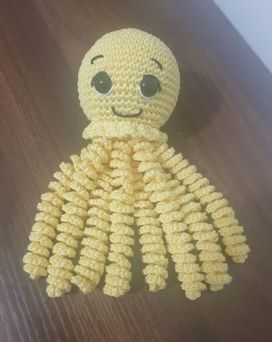 Octopus Crochet Toy, 100% Cotton