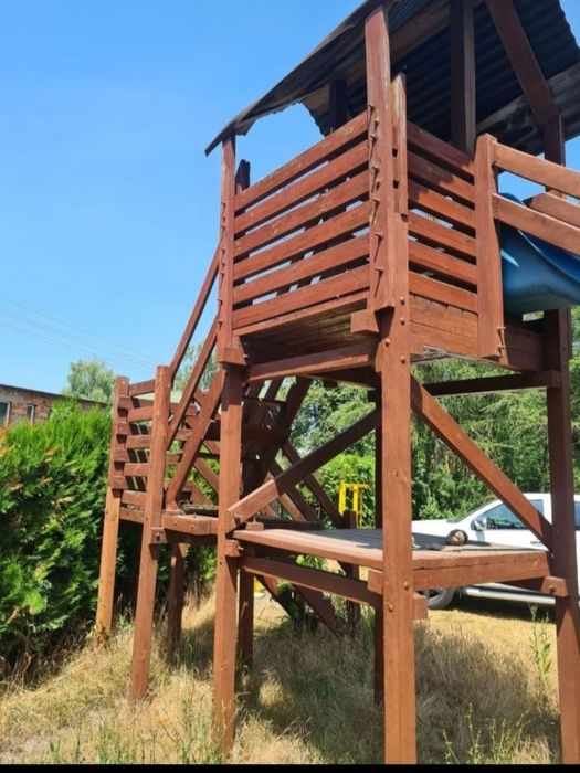 Zjeżdżalnia z drewna ślizg dł. 5m