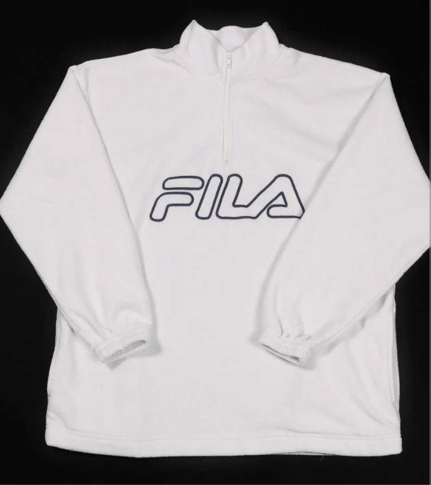 Продам вінтажний новий  флісовий світшот FILA Spell Out.