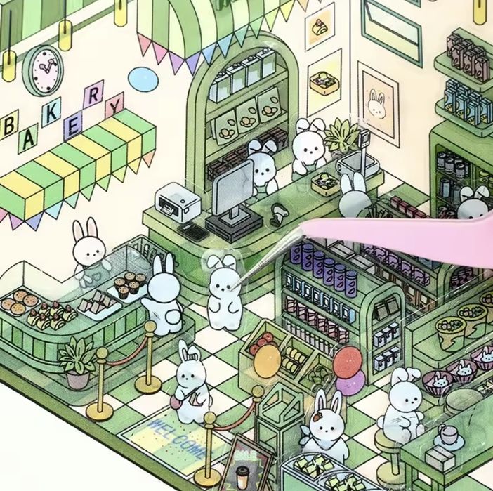 Розважальна гра Кімната дом з наліпок румбокс 3D наліпки ігра-розвиток