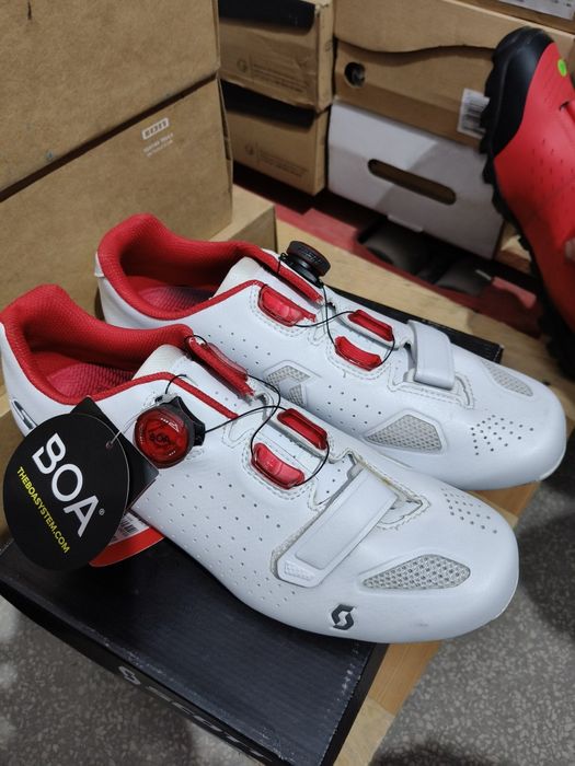 Buty Spd Scott Road VERTEC  BOA White/red r.44