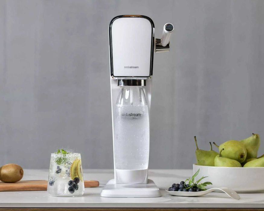 SodaStream ART Retro Saturator Bezprzewodowy + Butelka 1L + Nabój CO2