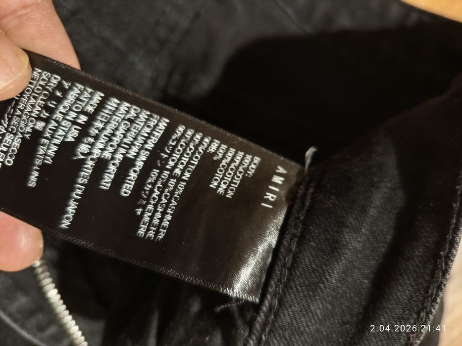 Amiri oryginalne slim stretch jeans męskie w stanie idealnym