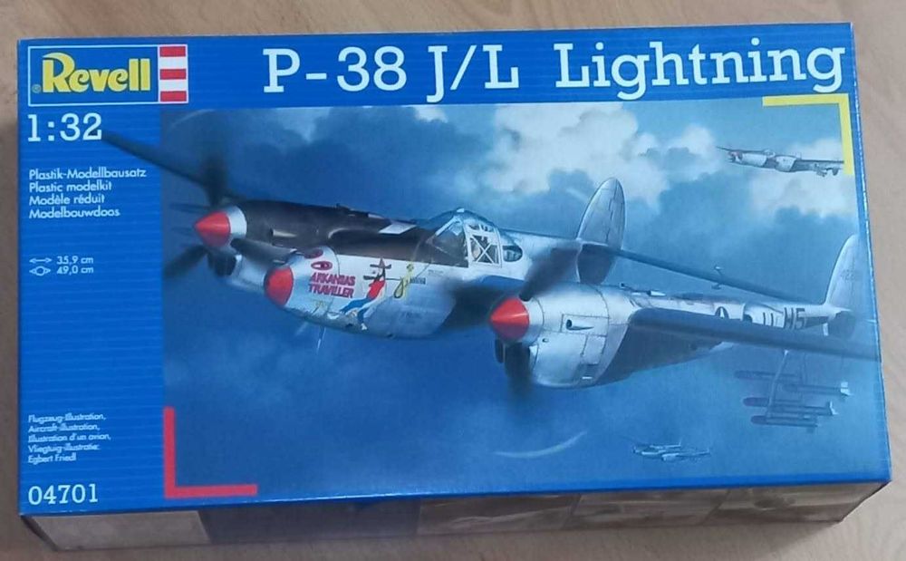 Kit 1:32 Avião Lockheed P-38 Lightning NOVO!