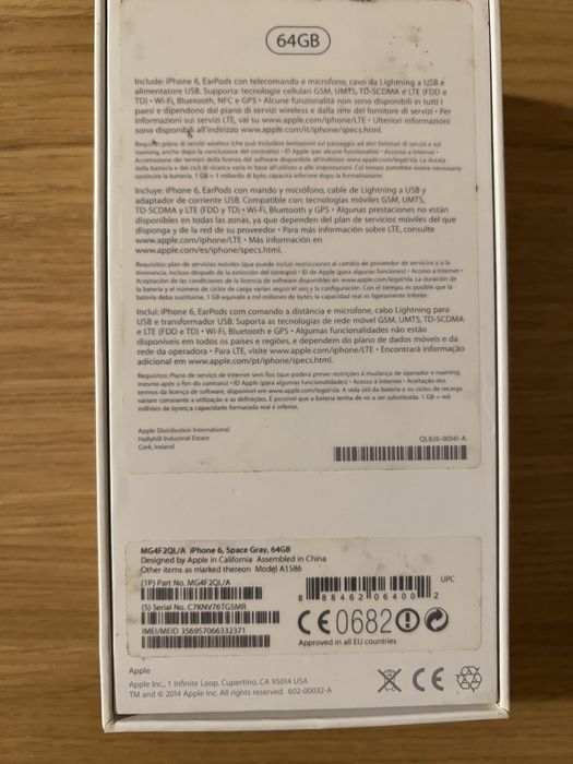 Iphone 6 64GB space grey