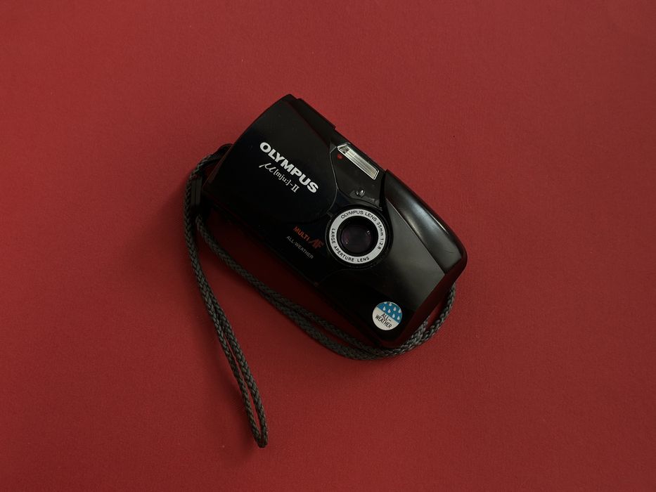 Olympus mju ii плівковий фотоапарат мью 2 чорний t4 zoom
