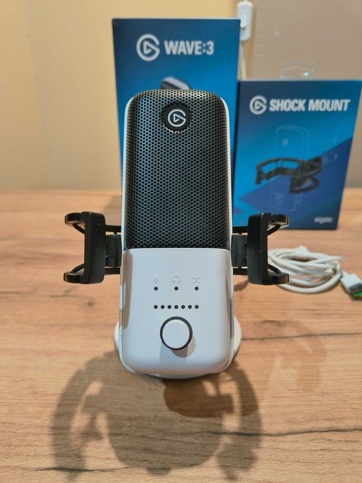 Mikrofon studyjny Elgato WAVE:3 + koszyk Elgato Shock Mount
