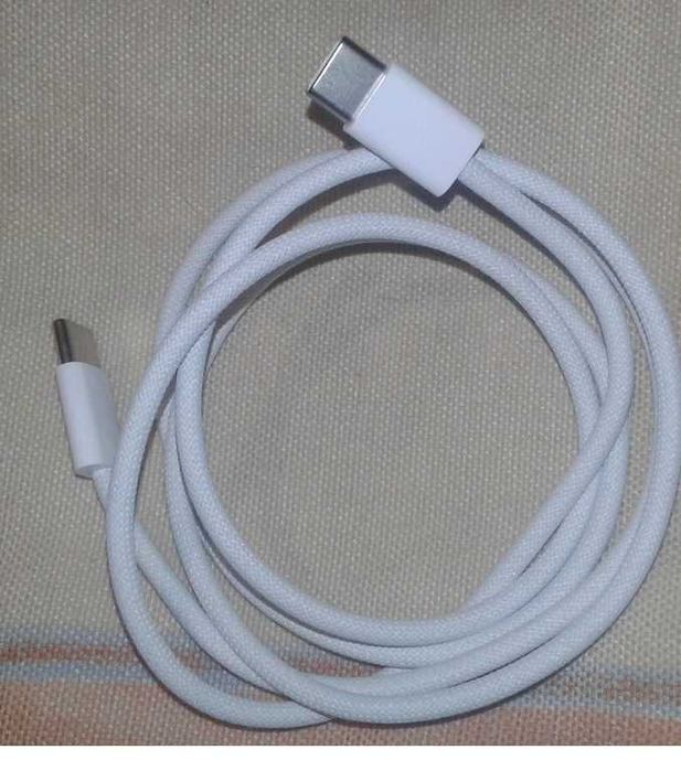 Кабель питания, дата-кабель Type C - Type C, быстрая зарядка. 1 метр