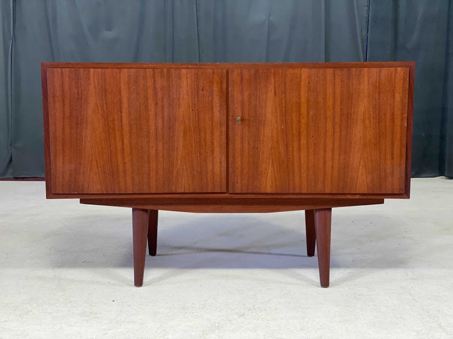 Szafka vintage PRL lata 60 teak styl skandynawski, komoda