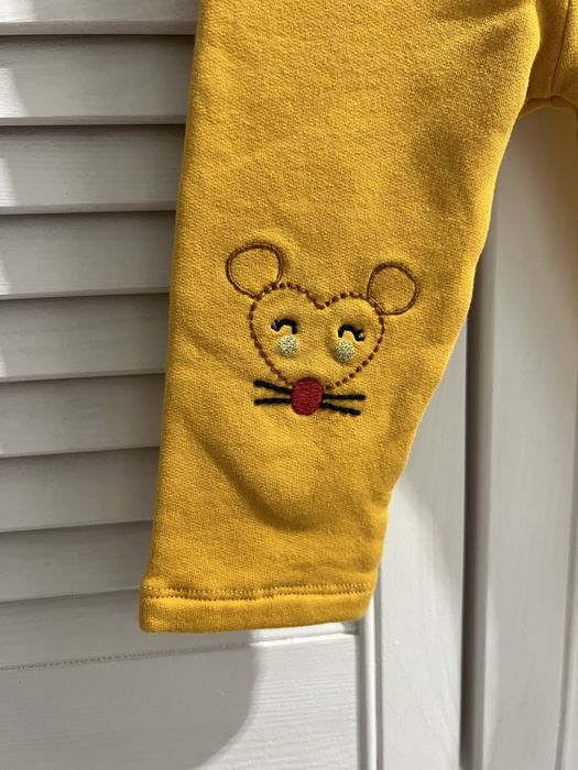 Legginsy ocieplane myszki złota nitka r.68 C&A