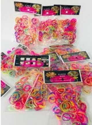 Резинки для плетения : 200 шт в пакете ,