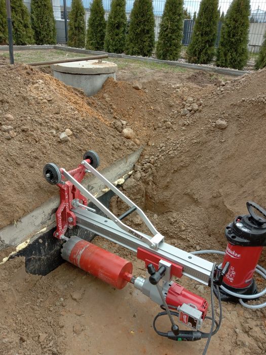 Wiertnica diamentowa wynajem przewierty