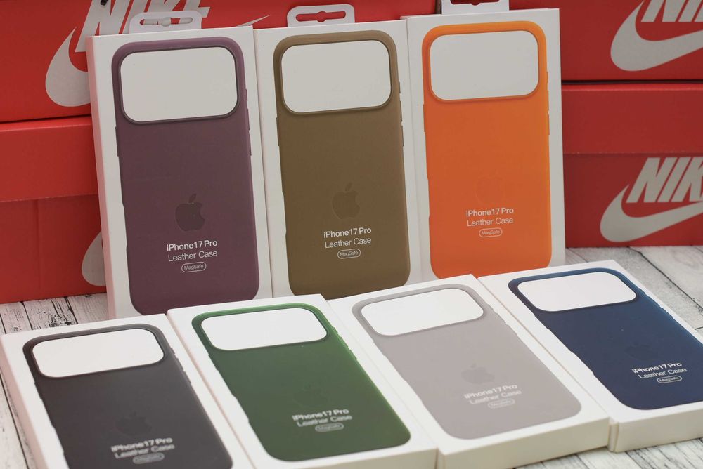 Шкіряний чохол чехол Leather Case iPhone 17 Pro Max Air Анімація