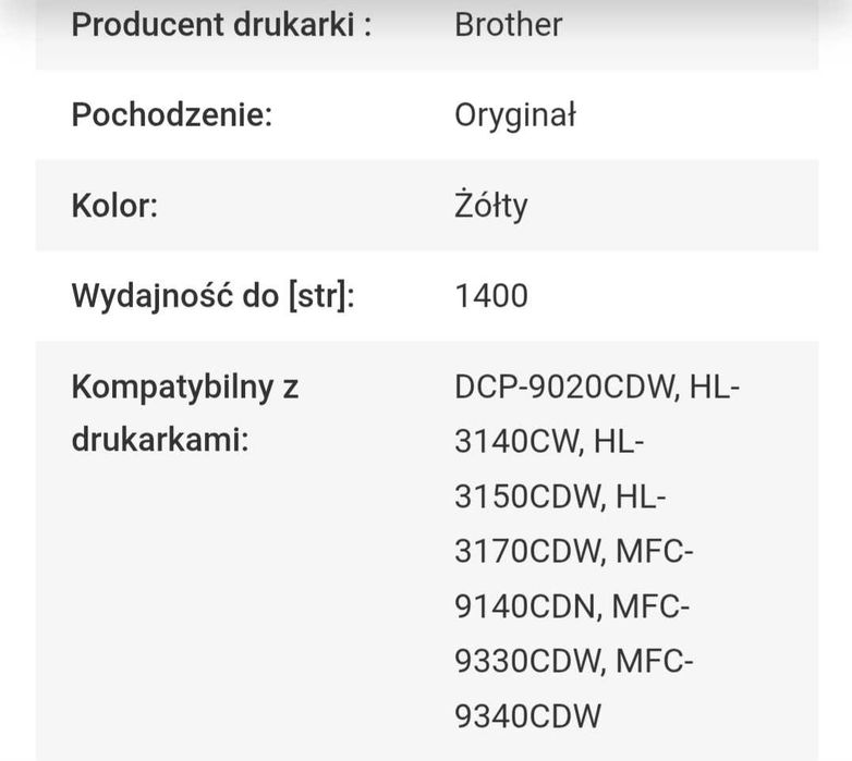 żółty toner BROTHER TN421Y