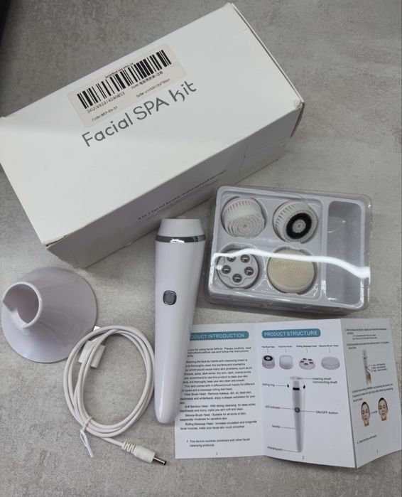 Электрическая щетка 4в1 Facial SPA kit для чистки массажа лица