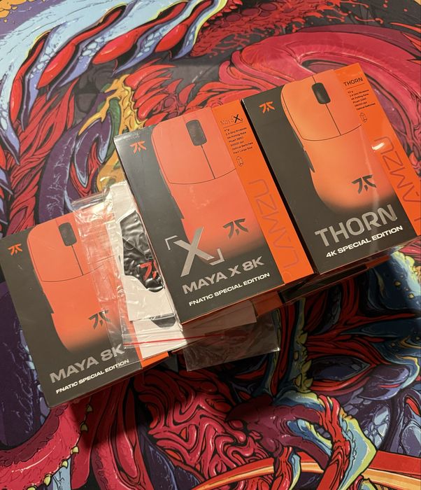 Lamzu Maya 8K Maya X та Thorn Fnatic ламзу 8000Гц 8000 Hz игровая мышь