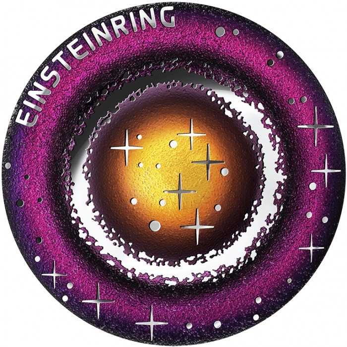 Moeda Prata Proof AUSTRIA — Beleza do Universo - Anel de Einstein