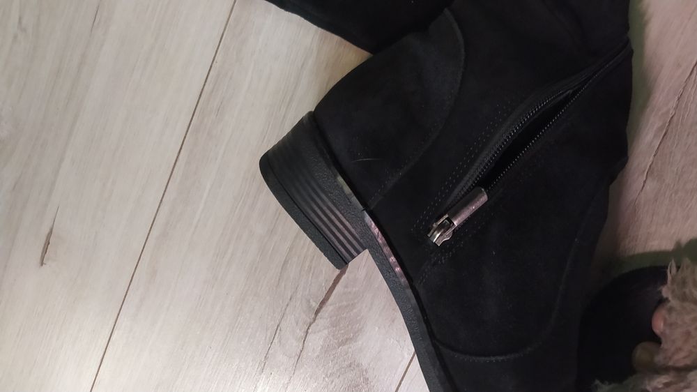 Сапожки евро зима, замш