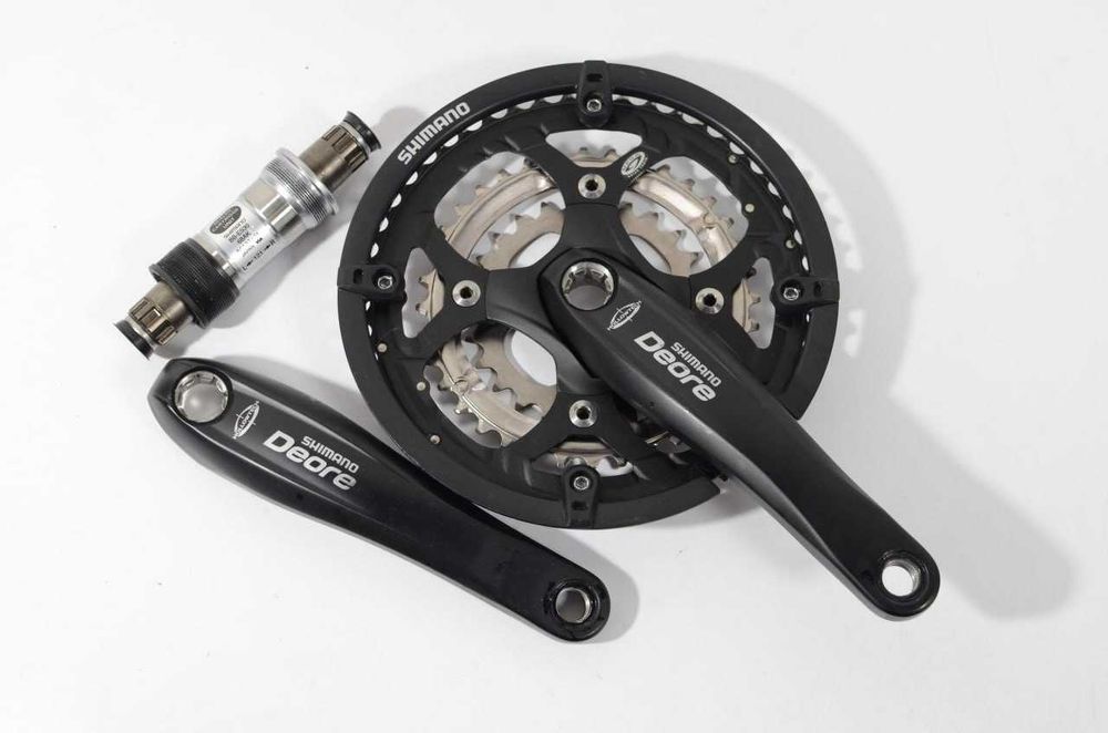 Шатуни Shimano Deore M531 + каретка Shimano, Hollowtech 1, OctaLink 2
