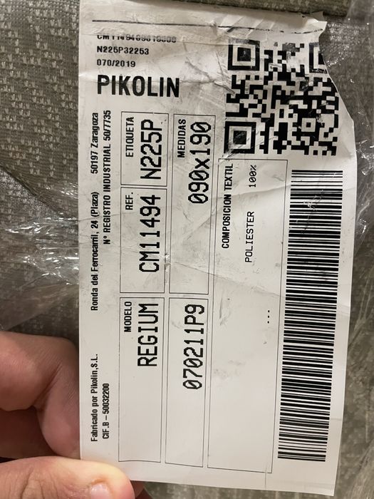 Colchão PIKOLIN  + estrado