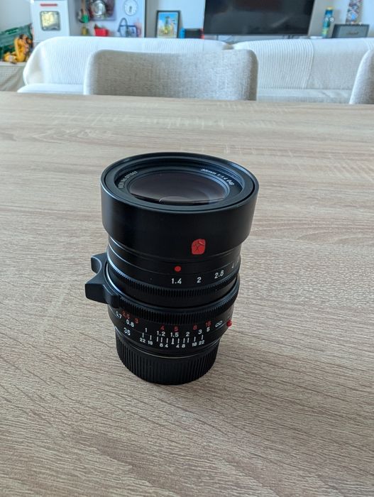 Lente 7artisans 35mm f/1.4 M-mount - Como nova