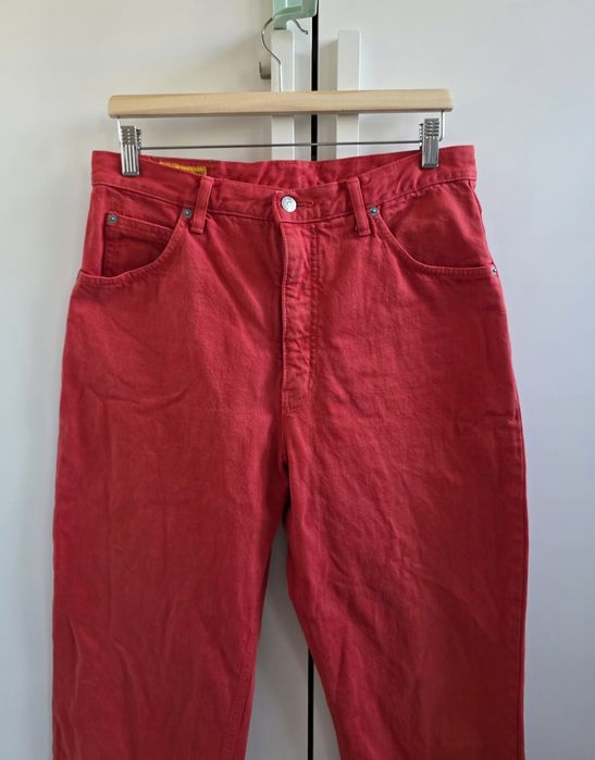Edwin Japan Jeans męskie spodnie Newton Slim  34x30 czerwone