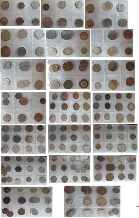 Монеты разменные, жетоны Италия, Франция и другие страны комплект