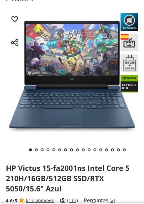 Portátil gaming