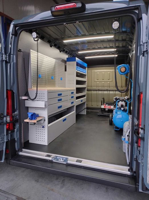 Zabudowa warsztatowa, serwisowa Master, Ducato, Sprinter, Crafter, TGE