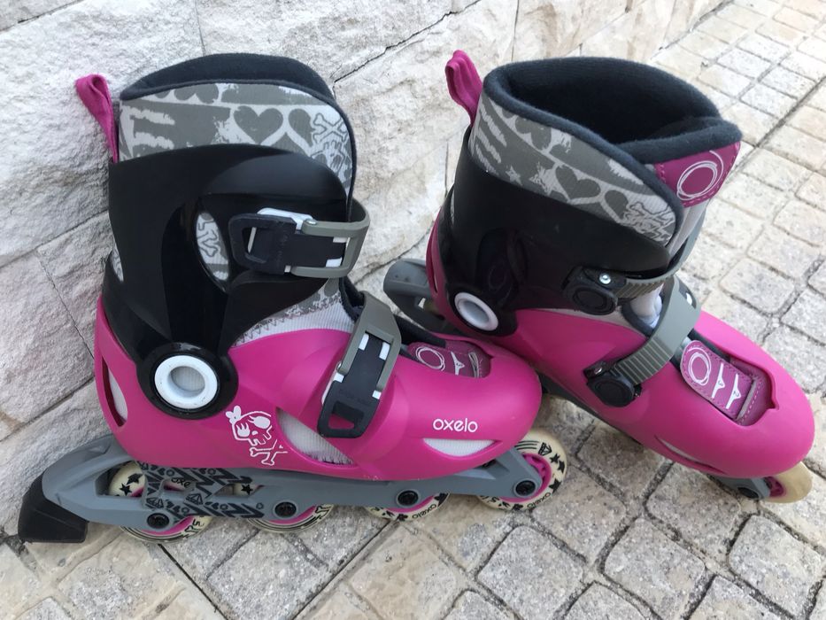 Patins em Linha OXELO = 32 ao 34 - Máximo Peso 60 Kg