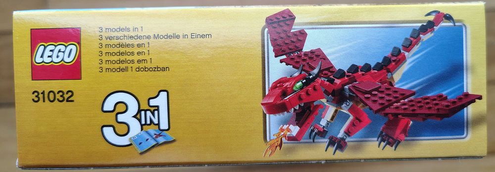LEGO Criaturas Vermelhas 31032 – Novo, Raro e Selado!