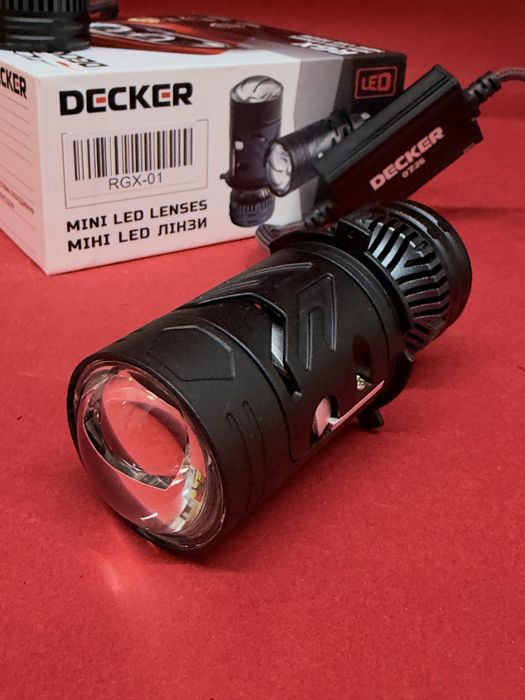Decker RGX-01 H4 LED 12000Lm 65/85W 5500K CAN BUS LED лампи H4 автолампи МІНІ ЛІНЗИ