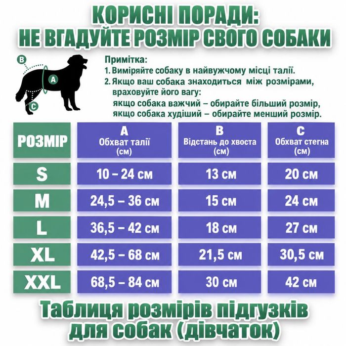 Багаторазові підгузки для собак
