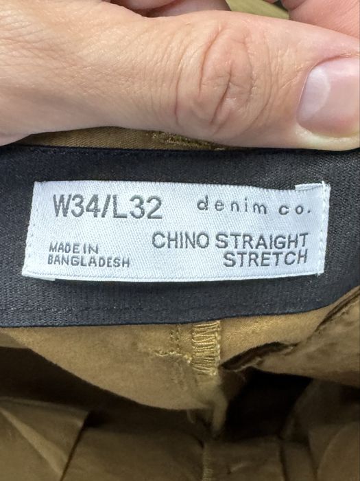 Primark Denim Co штаны брюки W34 L32 размер коричневые