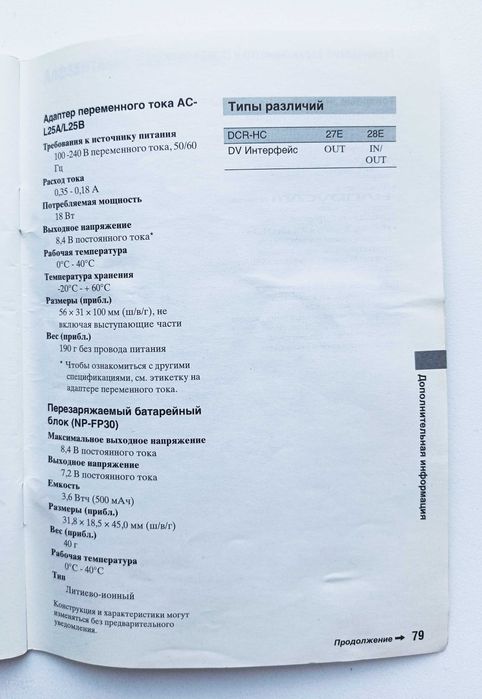 Цифрова відеокамера Sony  DCR HC27E/HC27E