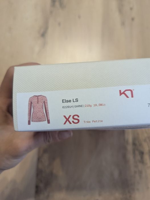Koszulka baselayer damska Kari traa ELSE LS 100% merino