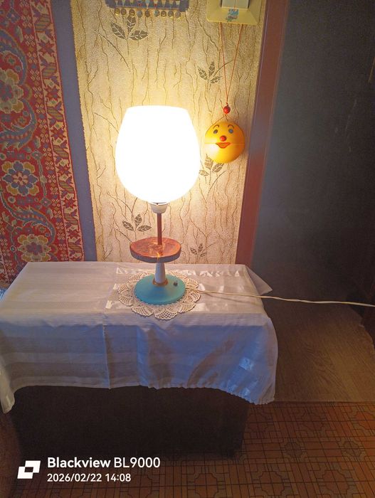 Винтажная настольная лампа - светильник Бокал времён СССР