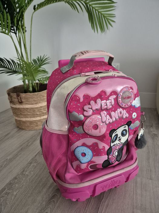 Pack Mochila + Lancheira + Estojo Totto Panda Sweet