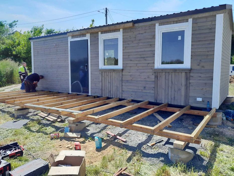 Domek drewniany ocieplony 8mx3,2m
