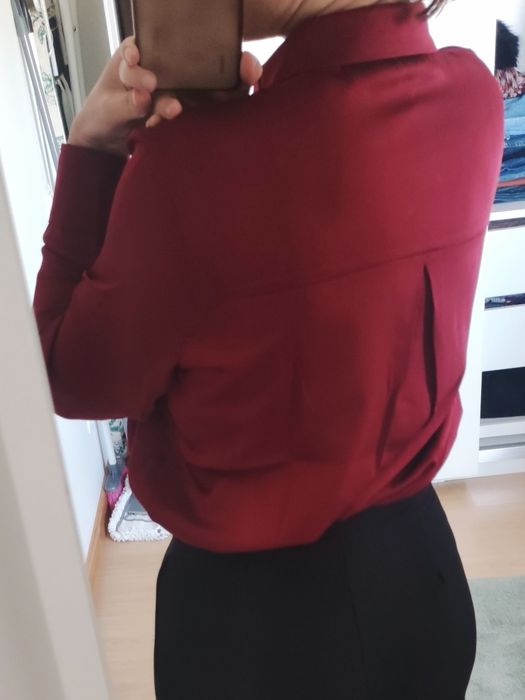 Blusa bordô S Vilanova