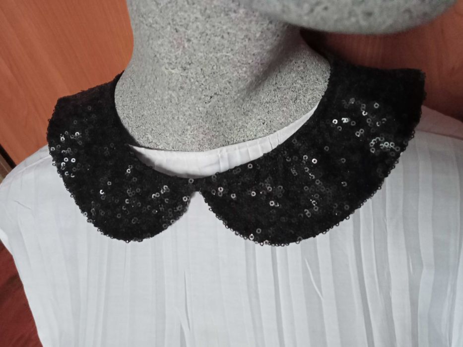 błyszczące kołnierzyki ozdobne-2szt